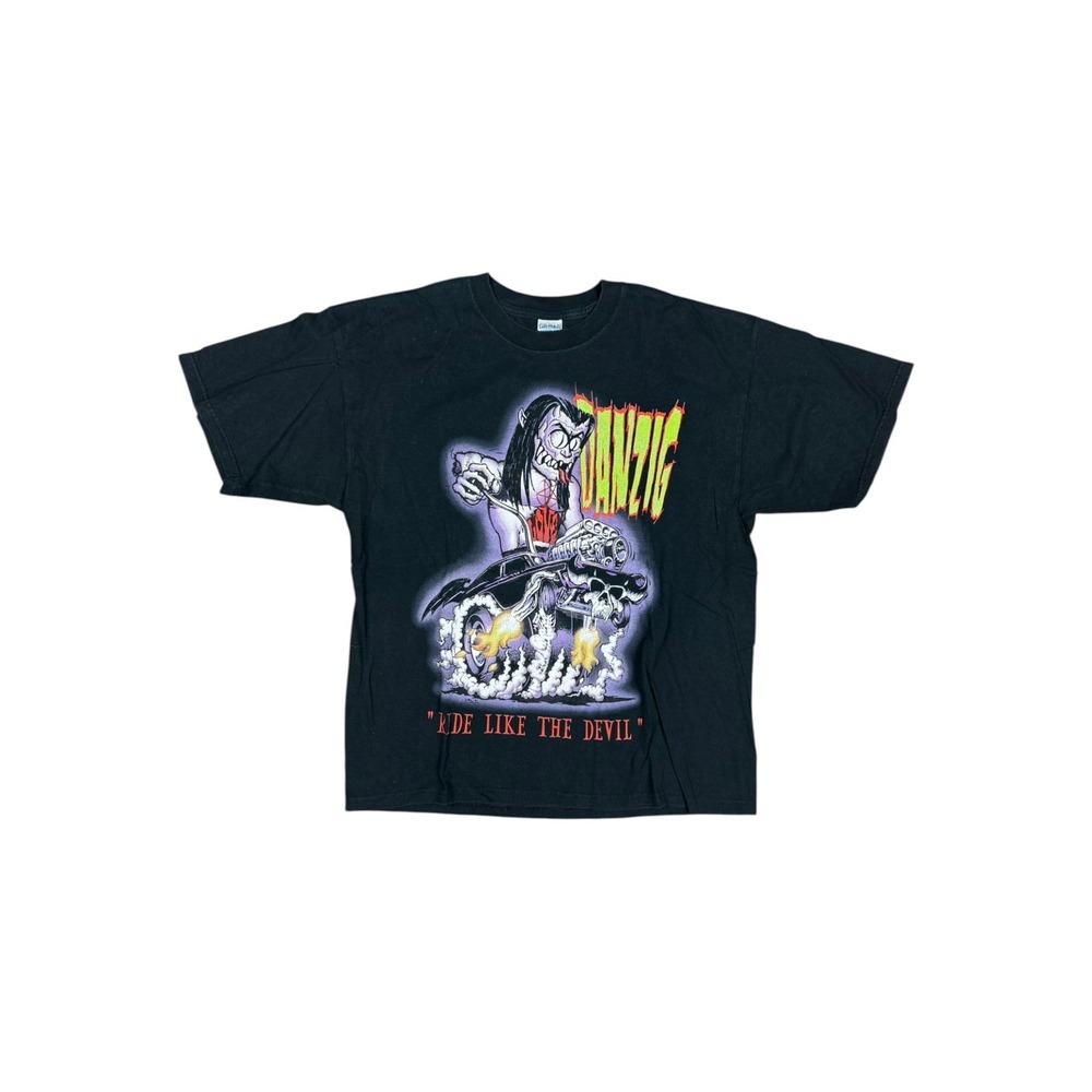 Vintage Danzig Ride Like The Devil Shirt Grunge Rock Concert Tour Band Tee XL